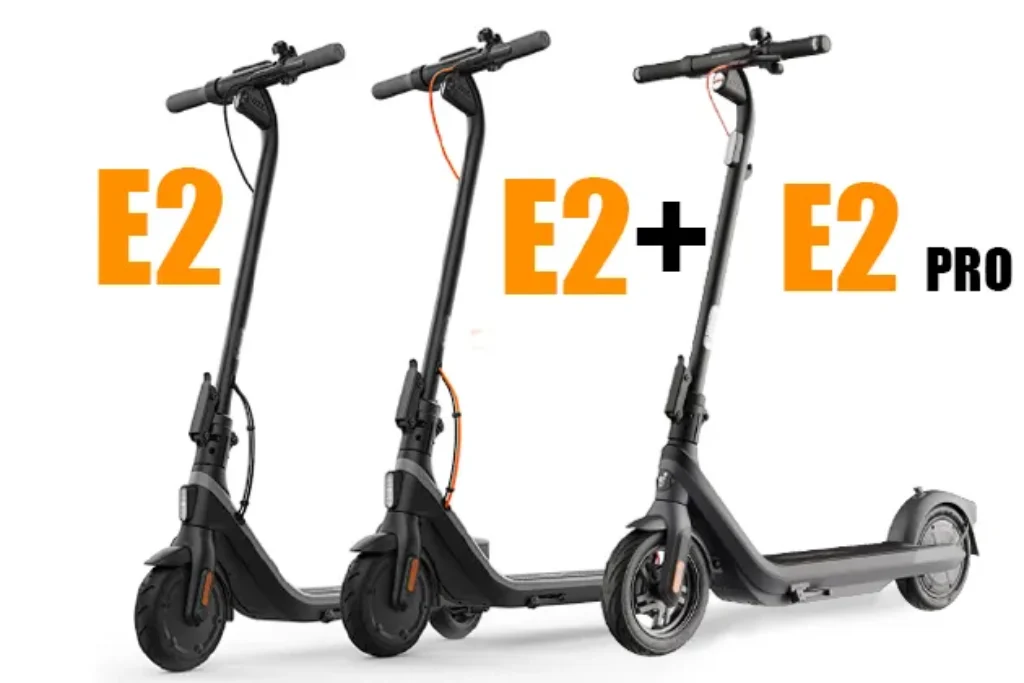 Side by side view of the entire E2 series from the standard to E2 plus and Pro