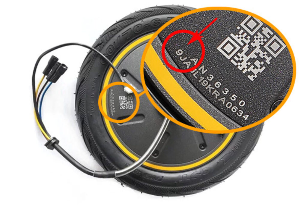 Where you can locate the Serial number on your Segway ninebot Max motor