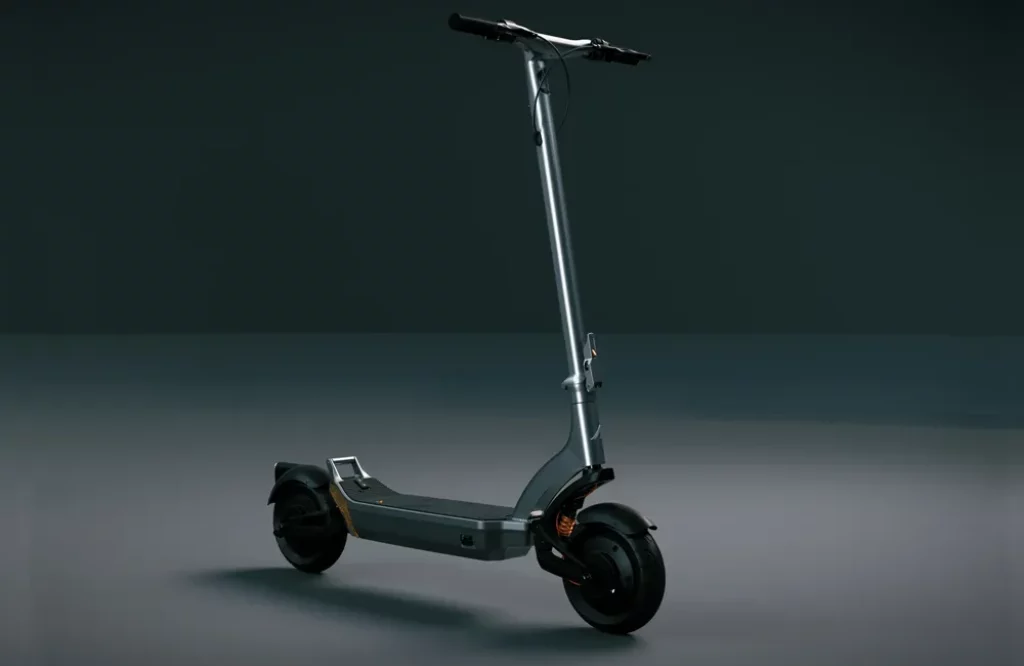 A clear frontal view of the Apollo City 2023 with two hub motors