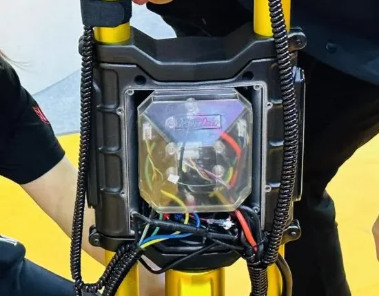 Clear view of the dual controllers on the wolf king GTR