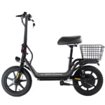 A clear view of the Gotrax Flex from the side with basket