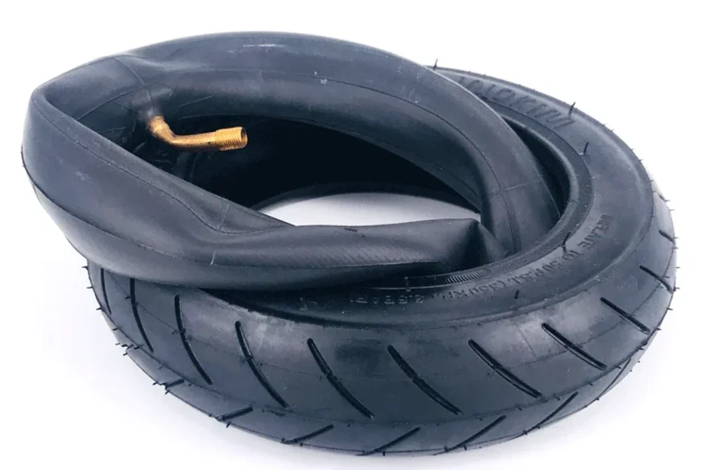 A pneumatic electric scooter tire that uses a tube to inflate