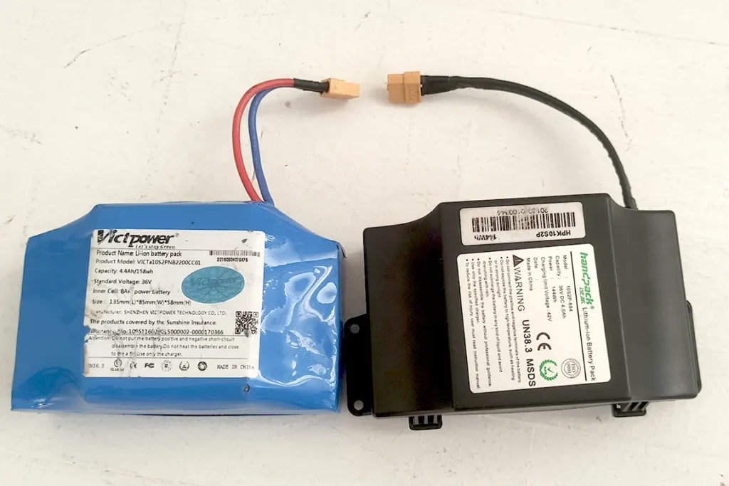 hoverboard batteries with different design