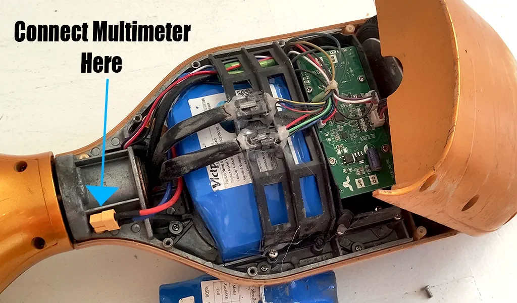 How to test hoverboard battery using a multimeter