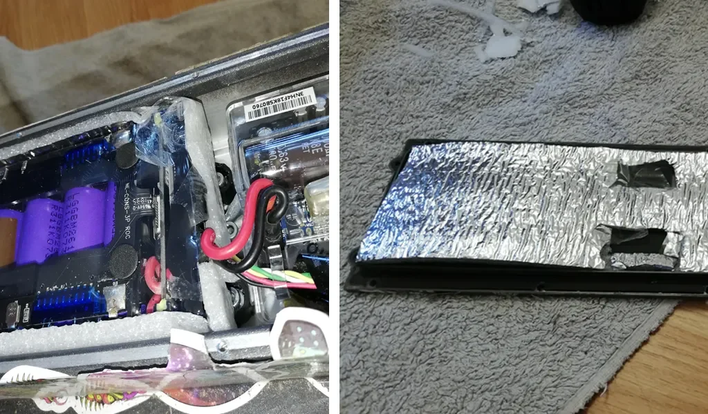 Self-insulated battery compartment (DIY project)