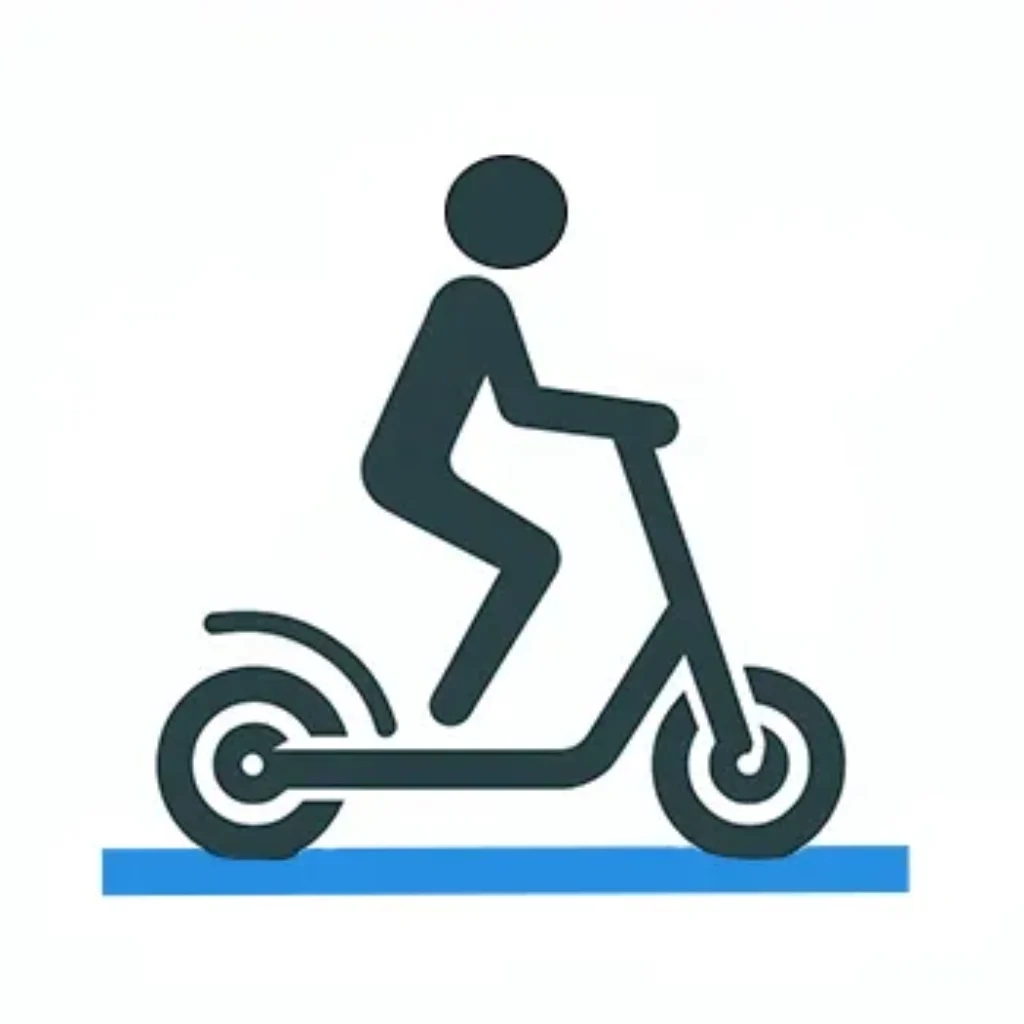 Icon for electric scooter handling test